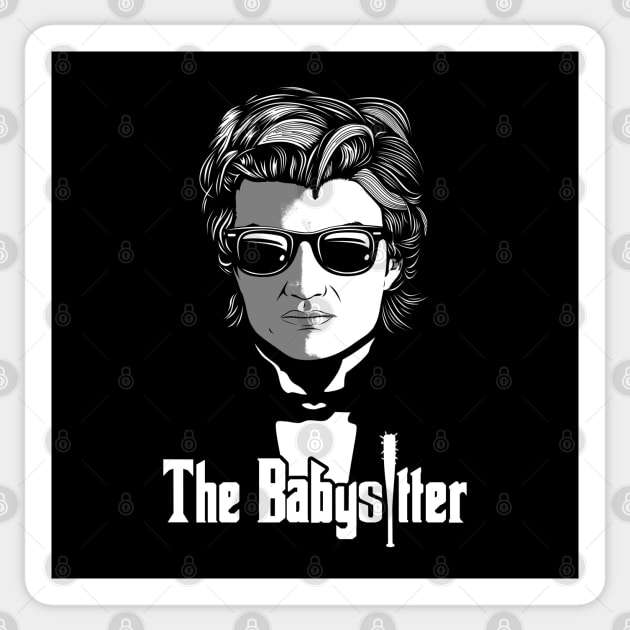 The Babysitter Funny Movie Tv Series Parody Retro Vintage Mashup Sticker by BoggsNicolas